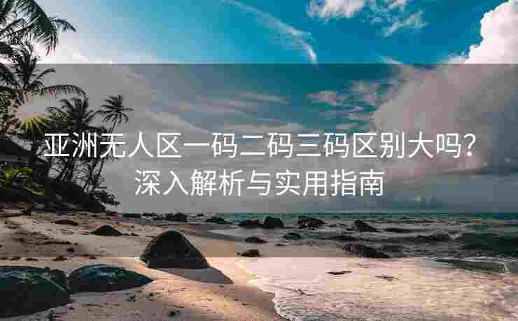 亚洲无人区一码二码三码区别大吗？深入解析与实用指南